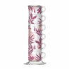 Juego de 6 Tazas de Café Bialetti 29596 Blanco Rosa Porcelana 90 ml (6 Unidades)