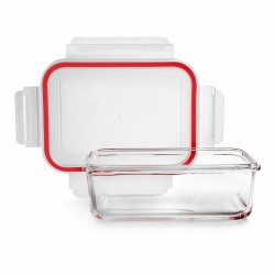 Récipient de Conservation des Aliments Ibili 754709 Verre Borosilicaté 900 ml 13,5 x 18,2 x 6,3 cm