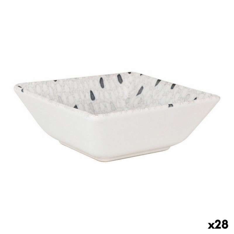 Cuenco La Mediterránea Barroc Porcelana Blanco 13 x 13 x 5 cm (28 Unidades)