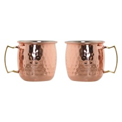 2 Piece Mug Set Home ESPRIT Golden 480 ml