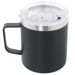 Taza Termo con Tapa Alexandra House Living Negro Metal 350 ml