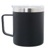 Thermal Cup with Lid Alexandra House Living Black Metal 350 ml