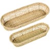 Juego de Bandejas Alexandra House Living Beige Hierba de mar 43 x 7 x 17 cm 36 x 16 x 6 cm 2 Piezas