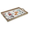 Bandeja Versa Selene Madera MDF 30 x 5 x 45 cm Flores