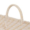 Plateau Blanc Bambou Rotin 45 x 34 x 13 cm (2 Unités)