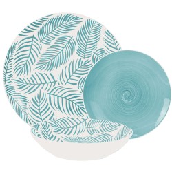 Tableware Alexandra House Living Blue Porcelain 27 x 1 x 27 cm