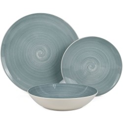 Tableware Alexandra House Living Blue Porcelain 27 x 1 x 27 cm