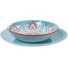 Assiettes Alexandra House Living Bleu Porcelaine 27 x 1 x 27 cm