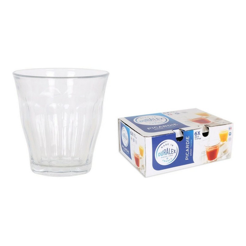 Set de Vasos Duralex 1026AB06/6 Transparente Cristal 200 ml (6 Unidades) (Reacondicionado A)