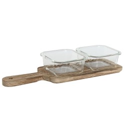 Bandeja de Aperitivos Home ESPRIT Natural 320 ml 36 x 11 x 6 cm