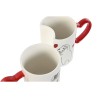 Juego de 2 Tazas Mug Home ESPRIT Love Blanco Rojo Gatos