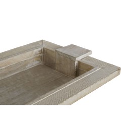 Snack tray Home ESPRIT White Modern Stripped 48 X 30,5 X 7,5 cm