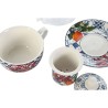 Tetera Home ESPRIT Azul Blanco Cristal Porcelana (2 Unidades)