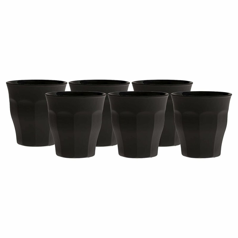 Vaso PICARDIE Cristal Negro 6 Piezas (6 Unidades) (Reacondicionado A)