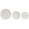 Assiettes Home ESPRIT Blanc Porcelaine Rayures 27 x 27 x 2 cm 18 Pièces