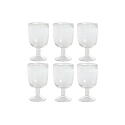 Set de Copas Home ESPRIT Transparente Cristal 300 ml 8 x 8 x 14 cm (6 Unidades)