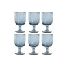 Set de Copas Home ESPRIT Azul Cristal 300 ml 8 x 8 x 14 cm (6 Unidades)