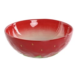 Bowl Home ESPRIT Red Stoneware Modern 19,3 x 19,3 x 7 cm