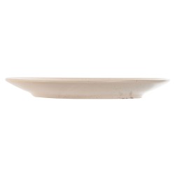 Assiette plate Home ESPRIT Blanc Beige Grès Traditionnel 20 x 20 x 2,5 cm