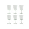 Set de Copas Home ESPRIT Verde Cristal 9 x 9 x 17,8 cm (6 Unidades)