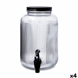 Distributeur de boissons Quid Maison Transparent verre 4 L (4 Unités)