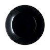 Plato Llano Luminarc Zelie Negro Negro Vidrio Ø 25 cm (12 Unidades)