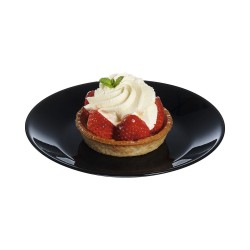 Assiette à dessert Luminarc Zelie Negro Noir verre Ø 18 cm (12 Unités)