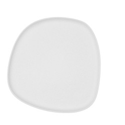 Plato Llano Bidasoa Fosil Blanco Cerámica 26,3 x 25,5 x 2,4 cm (6 Unidades)