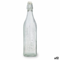 Bottle Quid Viba Transparent Glass 1 L (12 Units)