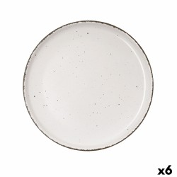 Assiette plate Quid Duna Beige Céramique 26,5 x 2,8 cm (6 Unités)