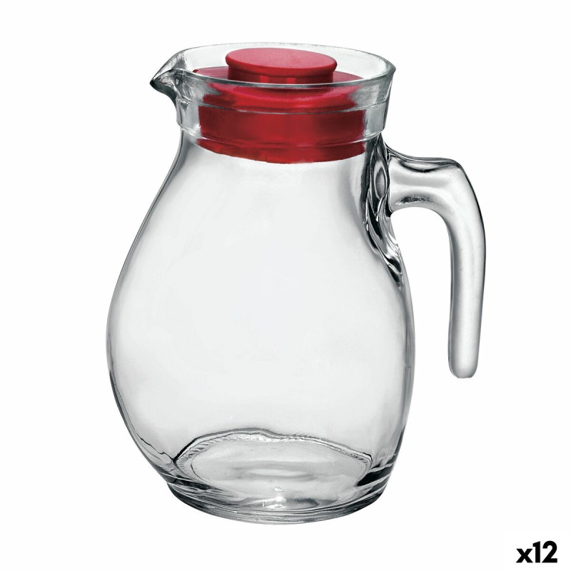 Carafe avec Couvercle et Doseur Bormioli Rocco Sangria verre 1,5 L (12 Unités)