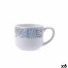 Taza Mug Quid Chicago Blanco 400 ml (6 Unidades)