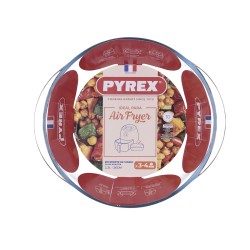 Fuente de Cocina Pyrex Airfryer Transparente Vidrio Ø 26 cm 2,3 L (8 Unidades)