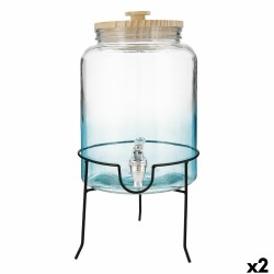 Dispensador de bebidas Quid Viba Multicolor Vidrio 7,5 L (2 Unidades)