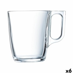 Taza Mug Arcoroc Voluto Transparente 250 ml (6 Unidades)