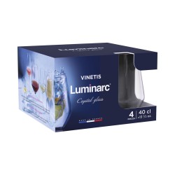 Set de Verres Luminarc Vinetis Transparent verre 400 ml (4 Unités)