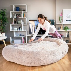 Cama de Perro para Humanos  Human Dog Bed XXL InnovaGoods Beige