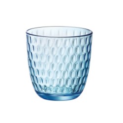 Set of glasses Bormioli Rocco Slot Blue Glass With relief 290 ml 6 Units