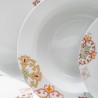 Assiettes Bordeaux Moutarde Porcelaine 1 cm 37 x 23 x 30 cm 18 Pièces