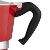 Cafetera Italiana Bialetti Winter Wonderland Rojo Plateado Aluminio 3 Tazas