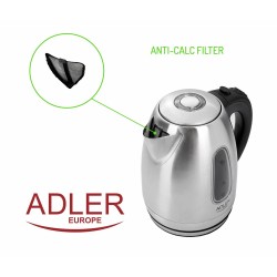 Hervidor Adler AD 1223 Negro Acero Inoxidable 2000 W 1,7 L