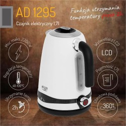 Hervidor Adler Blanco Acero Inoxidable 2200 W 1,7 L