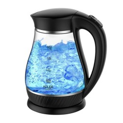 Kettle Adler AD 1274 Black Glass 2200 W 1,7 L