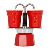 Cafetière Italienne Bialetti Rouge Aluminium 100 ml 2 Tasses