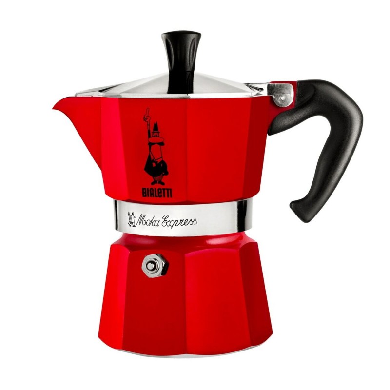 Cafetière Italienne Bialetti Rouge Aluminium 50 ml 1 Tasse