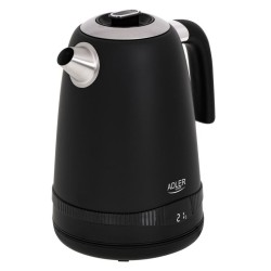 Bouilloire Adler AD 1295b Noir Acier inoxydable 2200 W 1,7 L