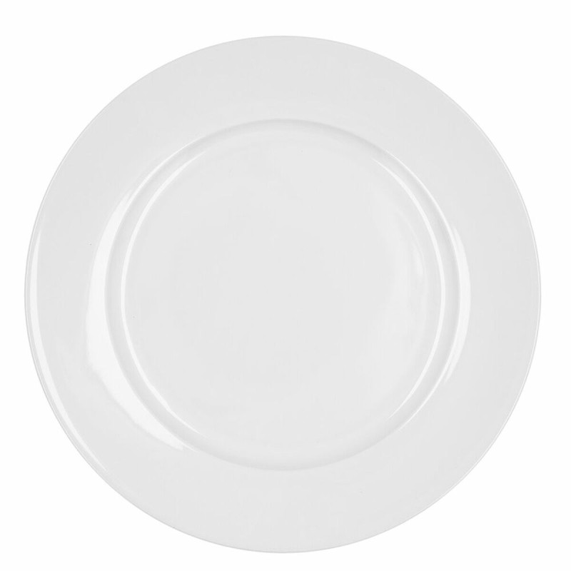 Assiette plate Bidasoa Glacial Ala Ancha Céramique Blanc Ø 30 cm (Pack 4x)