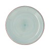 Flat plate Quid Vita Aqua Turquoise Ceramic Ø 27 cm (12 Units)