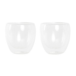 Set de Vasos DKD Home Decor Transparente Cristal Vidrio de Borosilicato 250 ml