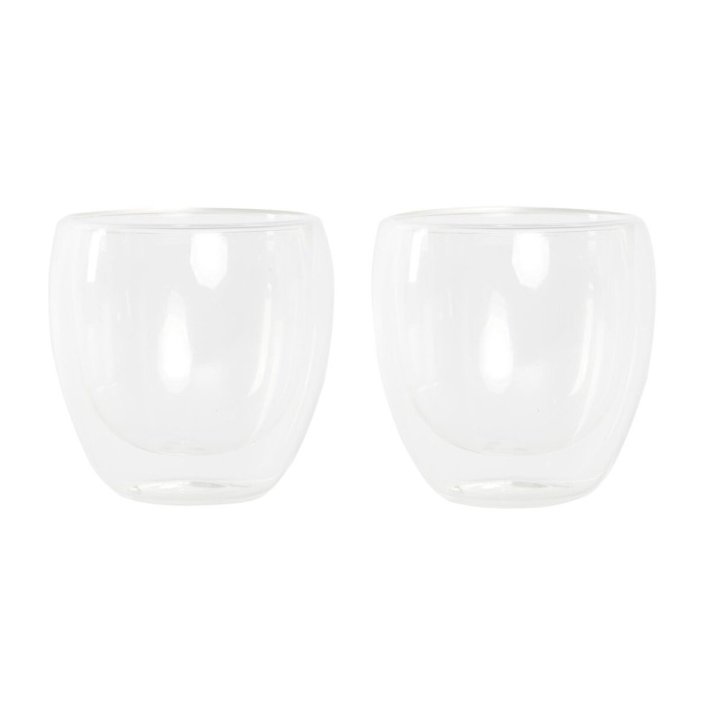 Set de Verres DKD Home Decor Transparent Verre Verre Borosilicaté 250 ml